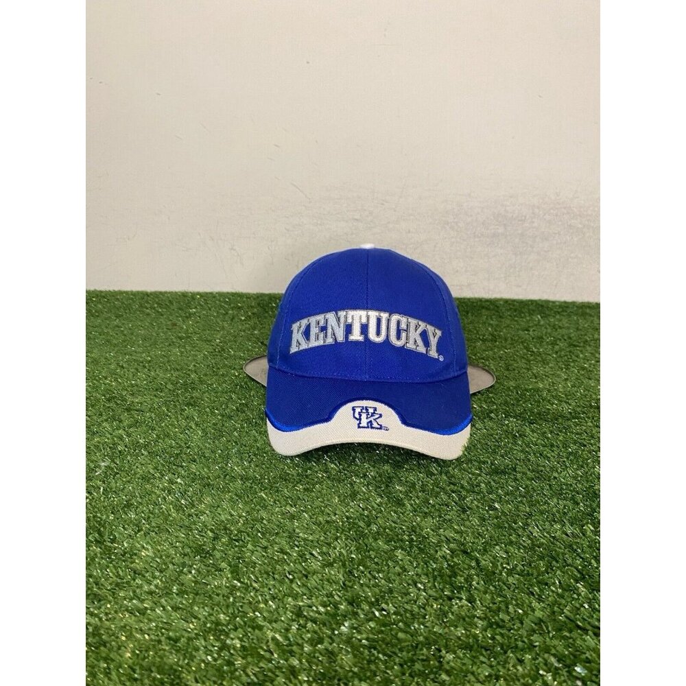Kentucky Wildcats hat cap strap back blue white basketball NCAA mens unisex